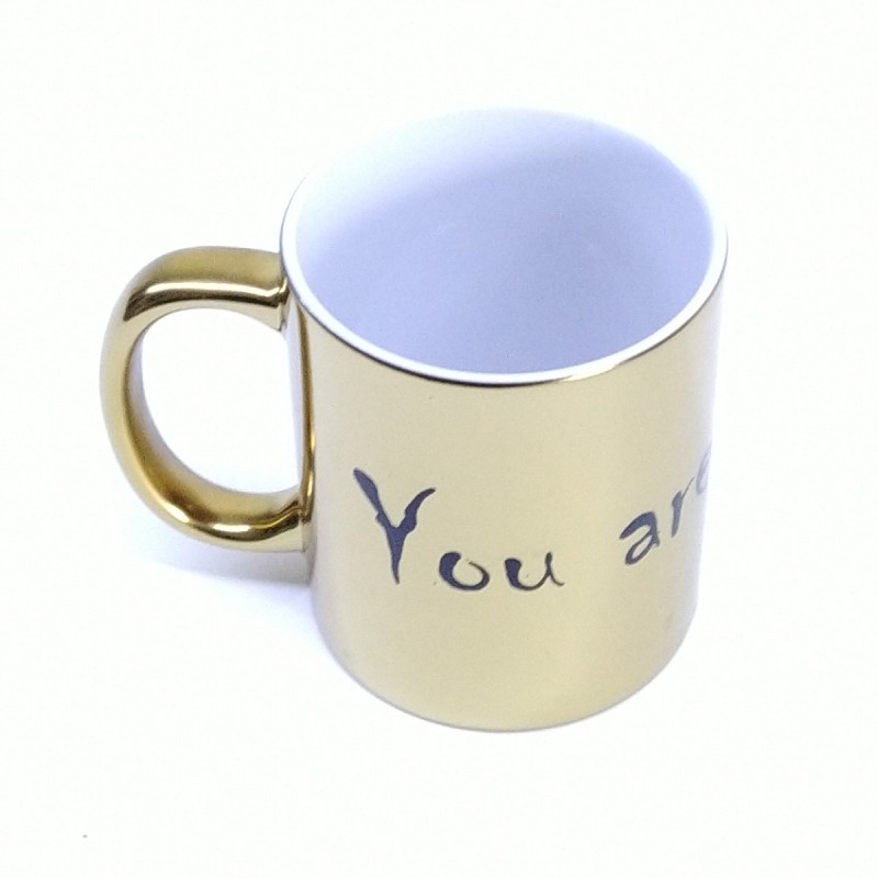 Caneca Dourada "You Are My Gold"