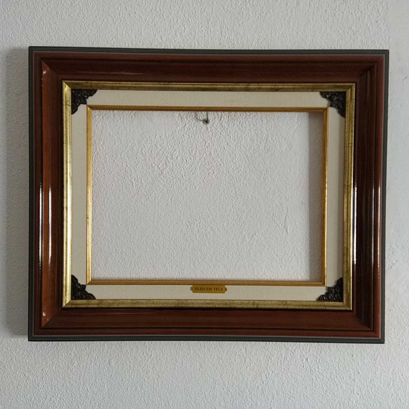 Moldura 59 x 48,5 x 4 cm em Madeira e Metal