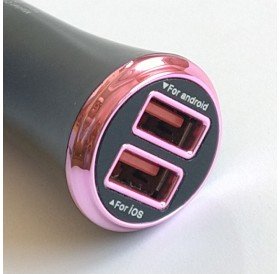 Carregador de Isqueiro Dupla Entrada USB