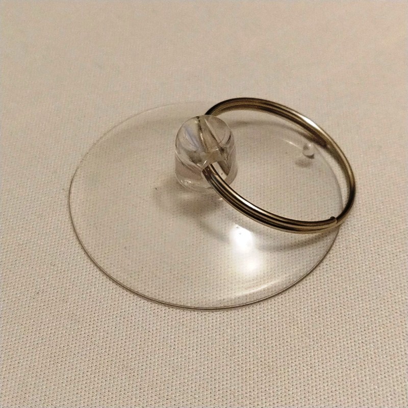 Ventosa transparente com argola
