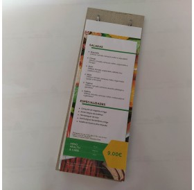 Porta Menús em madeira