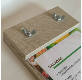 Porta Menús em madeira