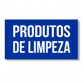 Autocolante "Produtos de Limpeza" Azul