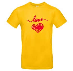 T-Shirt Amarela "Love" com OFERTA DE OUTRA!