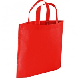 Saco em TNT 80g Termo-Selado Vermelho com Asas