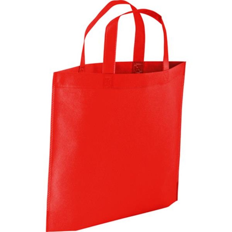 Saco em TNT 80g Termo-Selado Vermelho com Asas