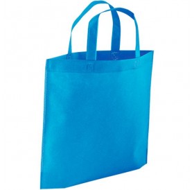 Saco em TNT 80g Termo-Selado Azul com Asas