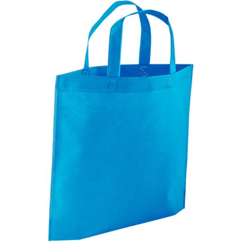 Saco em TNT 80g Termo-Selado Azul com Asas