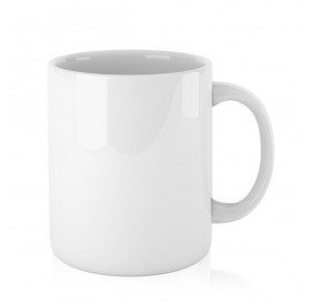 Caneca Branca de Cerâmica