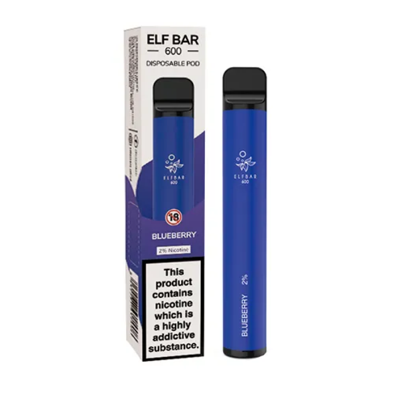 Elf Bar 600 Vape descartável Blueberry