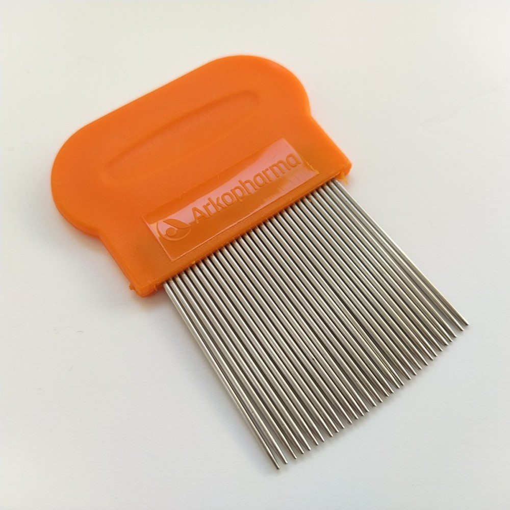 Pente fino de Aço Extrator de Piolhos e Lêndeas Arkopharma Pente fino de Aço Extrator de Piolhos e Lêndeas Arkopharma