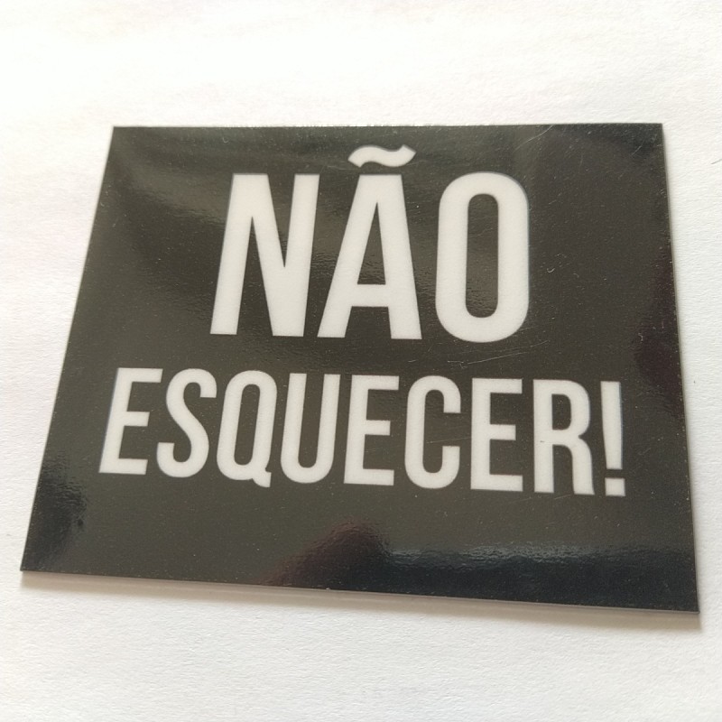 Magnético "Não Esquecer!" Preto