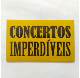 Magnético "Concertos Imperdíveis" Amarelo