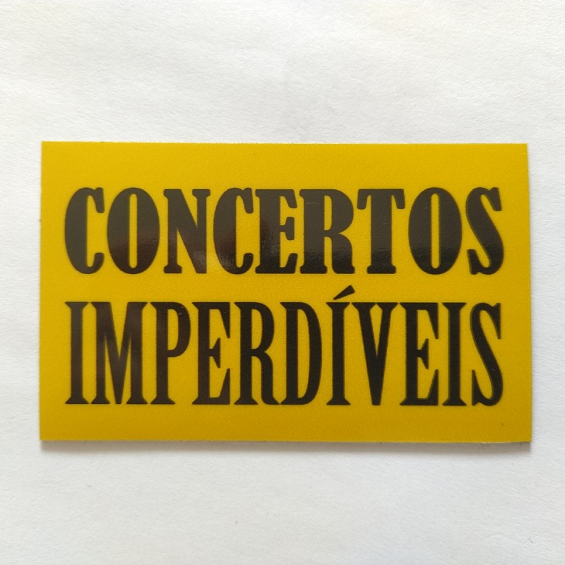 Magnético "Concertos Imperdíveis" Amarelo