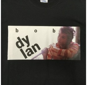 T-Shirt Preta "Bob Dylan" Tamanho S