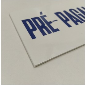 Placa "Pré-Pagamento" Azul