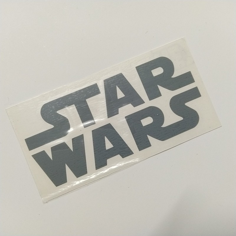 Autocolante "Star Wars" em vinil cinzento recortado