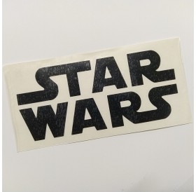 Autocolante "Star Wars" em vinil preto recortado