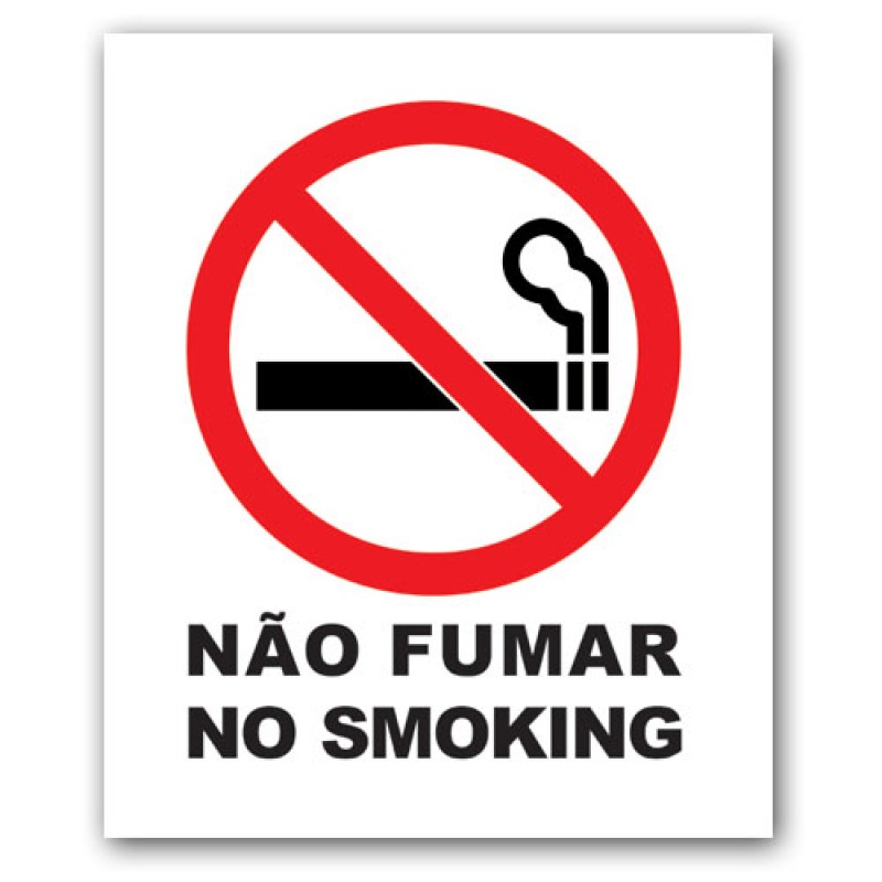 Autocolante "Não Fumar"