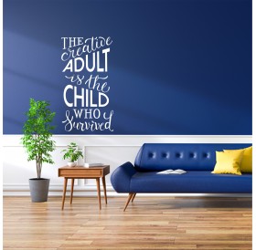 Frase "The creative adult..."