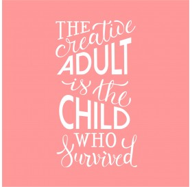 Frase "The creative adult..."