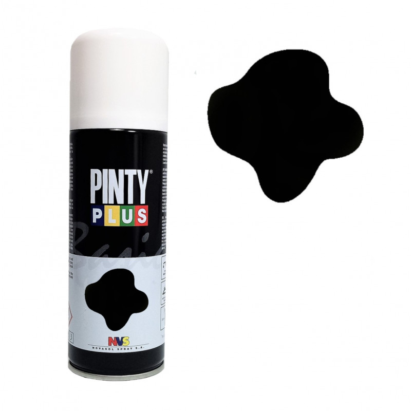 Lata de Tinta em Spray Preto Mate