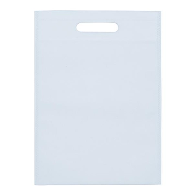 Saco Branco pequeno em TNT 80g, termo-selado