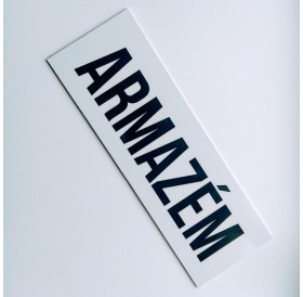 Placa "Armazém" Branco
