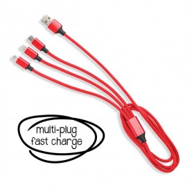 Cabo de carregamento rápido 3 em 1