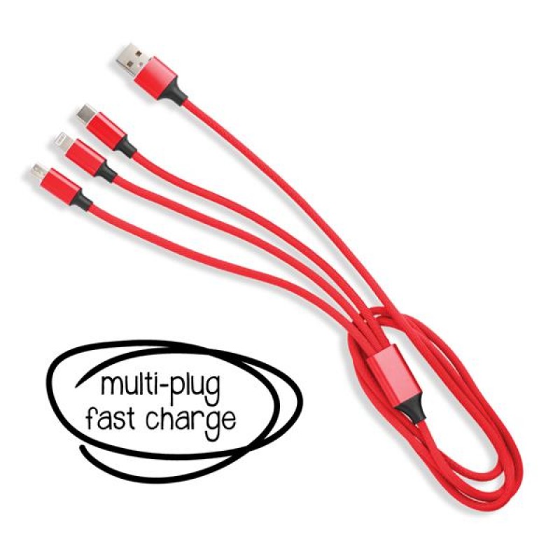 Cabo de carregamento rápido 3 em 1