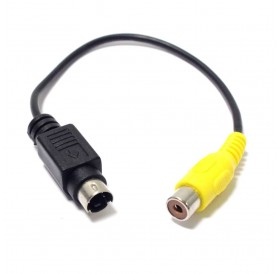 Adaptador de vídeo composto SVHS RCA-Fêmea para Mini DIN 7 pinos macho