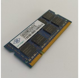 Memória 1GB SODIMM DDR2 Nanya para portátil