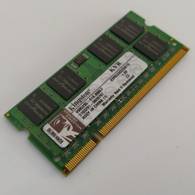 Memória 1GB SODIMM DDR2 Kingston para portátil
