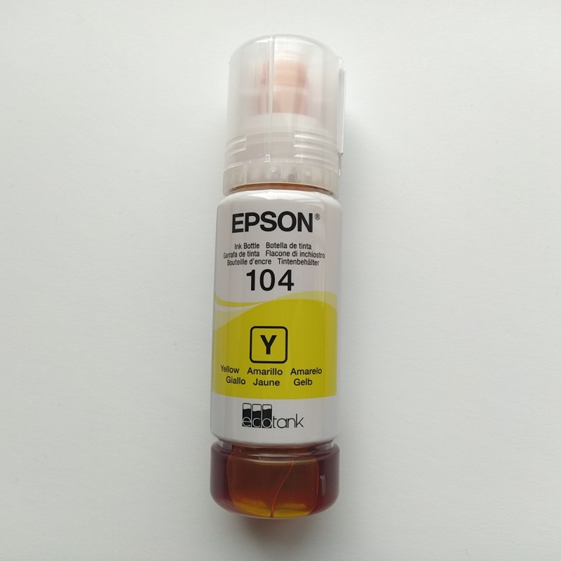 Garrafa de tinta Epson 104 Amarelo