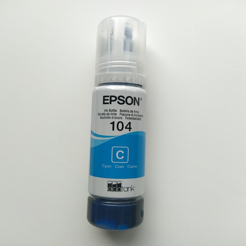 Garrafa de tinta Epson 104 Azul
