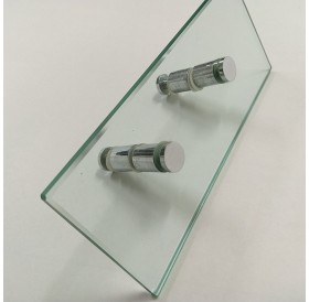 Puxador de Porta em Vidro com espaçadores