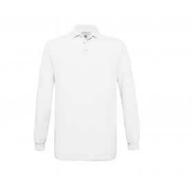 Polo M Branco Manga Comprida