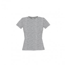 T-Shirt Cinza Mesclado Escuro XL Senhora