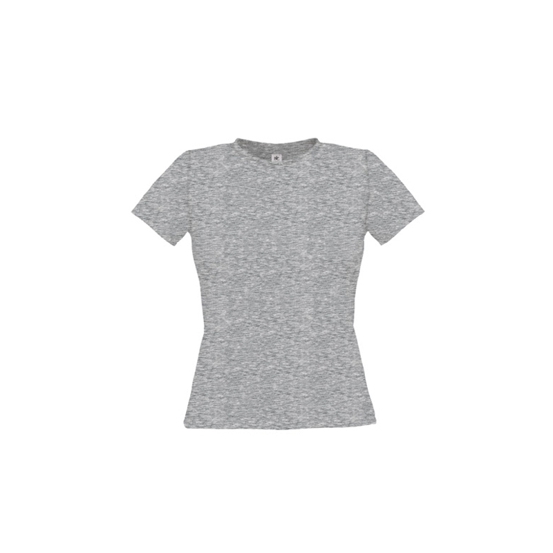 T-Shirt Cinza Mesclado Escuro XL Senhora