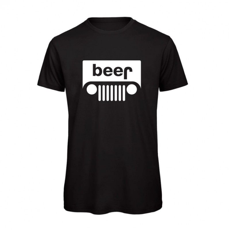 T-Shirt Preta "Jeep" Tamanho M