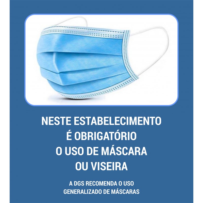Obrigatório o uso de máscara - Aviso